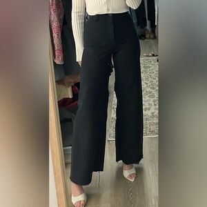 Zara High Waisted ZW Sailor Straight Jeans
Black Size 26 ( US 2)
